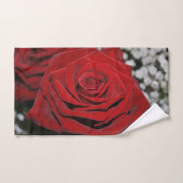 Schöne Rote Rose Handtuch