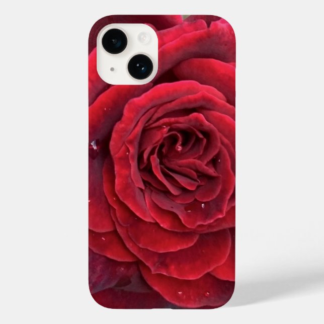 Schöne rote Rose iPhone 14 Fall Case-Mate iPhone Hülle (Rückseite)