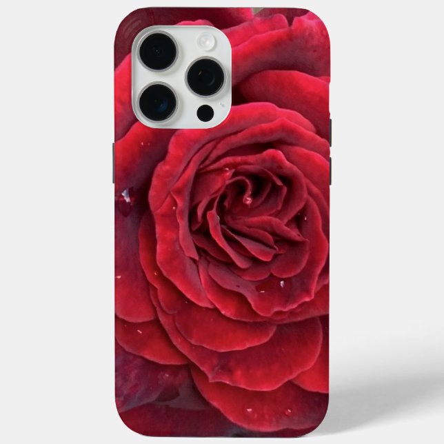 Schöne rote Rose iPhone 15 Pro Max Tough Case-Mate iPhone Hülle (Rückseite)