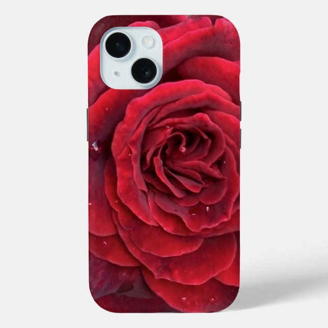 Schöne rote Rose iPhone 15 zähe Gehäuse Case-Mate iPhone Hülle (Rückseite)