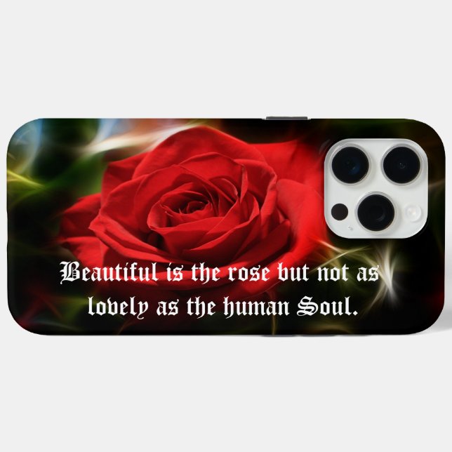 Schöne Rote Rose iPhone/iPad Gehäuse Case-Mate iPhone Hülle (Rückseite (Horizontal))