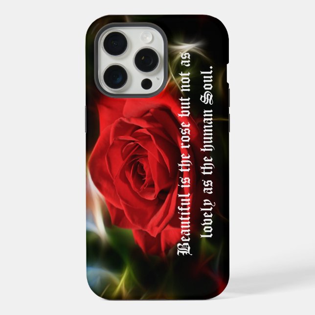 Schöne Rote Rose iPhone/iPad Gehäuse iPhone Hülle (Rückseite)