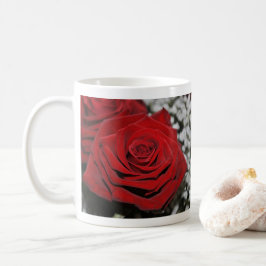 Schöne Rote Rose Kaffeetasse