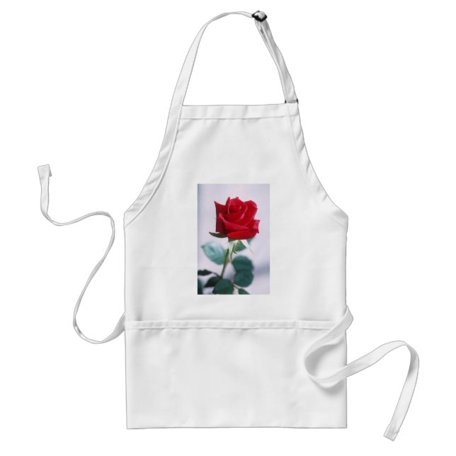 Schöne Rote Rose Schürze (Vorne)