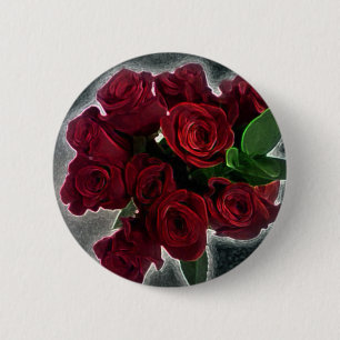 SCHÖNE ROTE ROSEN BUTTON