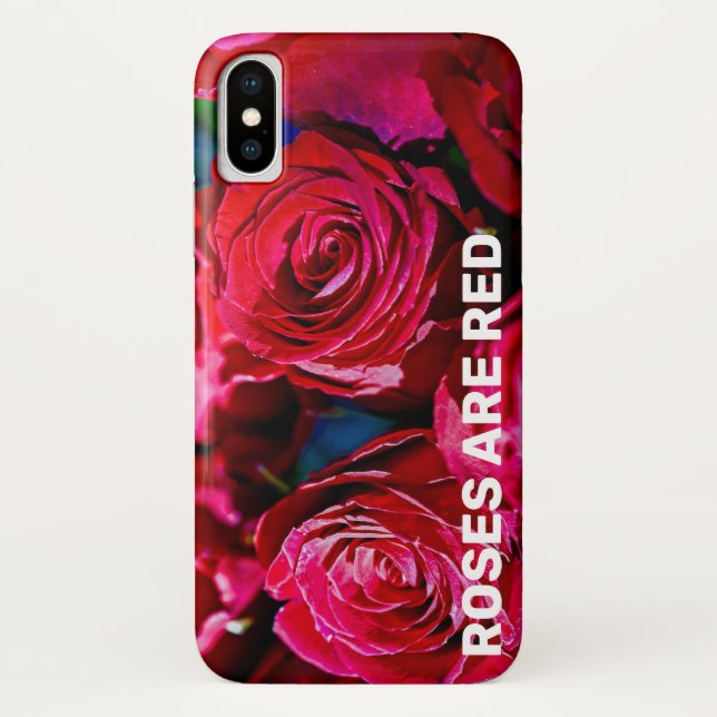 Schöne Rote Rosen Case-Mate iPhone Hülle (Rückseite)