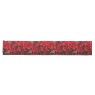 Schöne Rote Rosen Großer Tischläufer