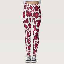 Schöne Rote Rosen Leopard Tiermuster