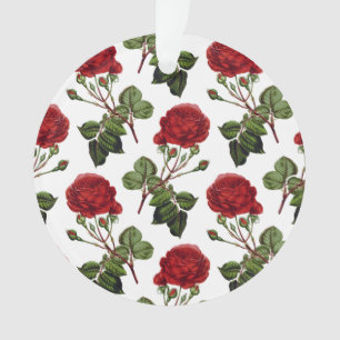 Schöne rote Rosen Ornament