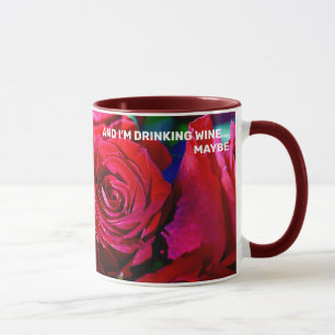 Schöne Rote Rosen Tasse