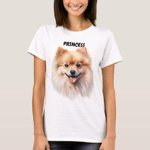 SCHÖNE ROTE SPITZ HUNDE GESICHT T-Shirt