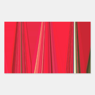 Schöne rote Textur Farb Abstract Kunst Design Rechteckiger Aufkleber