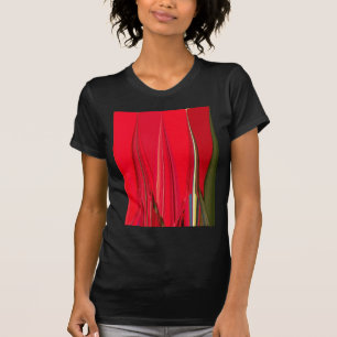 Schöne rote Textur Farb Abstract Kunst Design T-Shirt