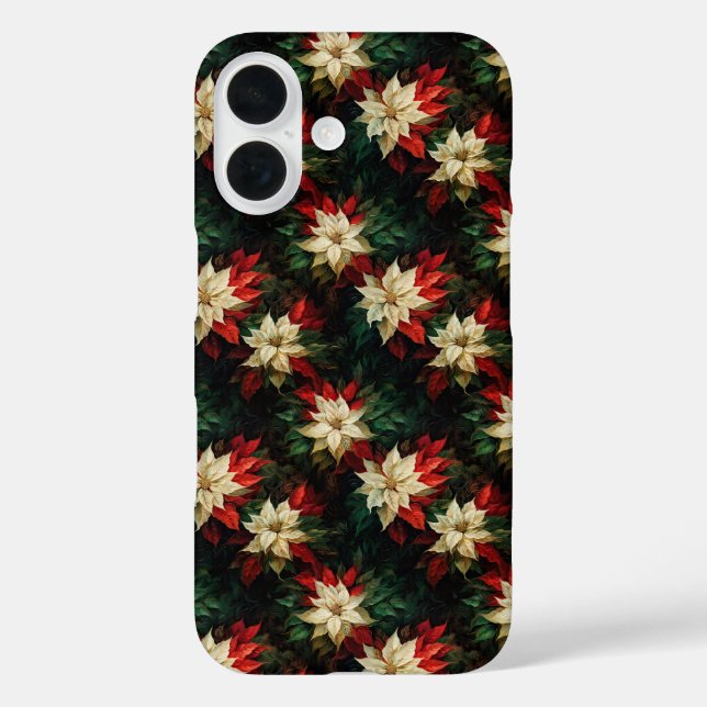 Schöne rote und weiße Poinsettias Case-Mate iPhone Hülle (Rückseite)