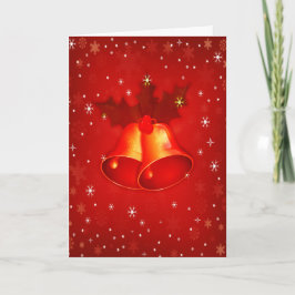 Schöne Rote Weihnachtsglocken Elegante Weihnachten