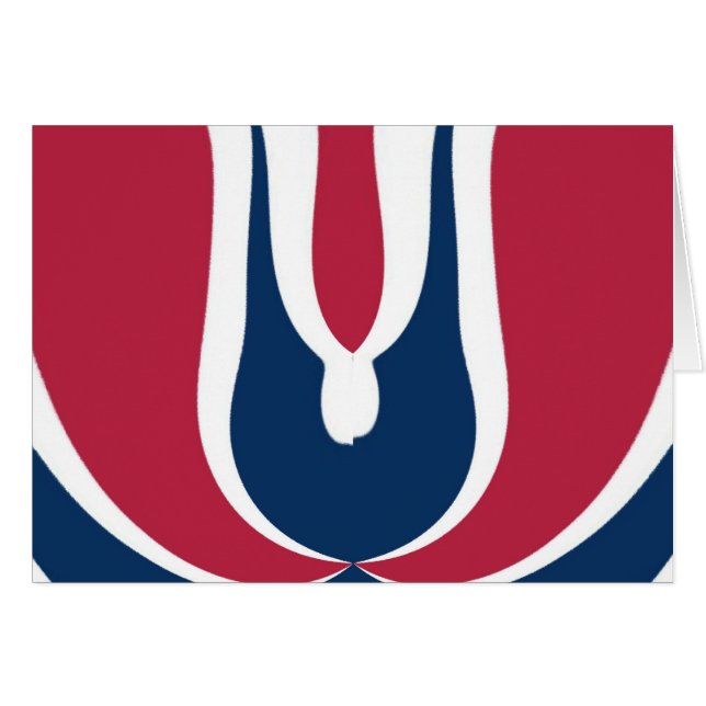 Schöne, rote, weiße, blaue Textur Abstrakt (Vorderseite (Horizontal))