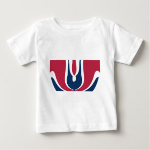 Schöne, rote, weiße, blaue Textur Abstrakt Baby T-shirt
