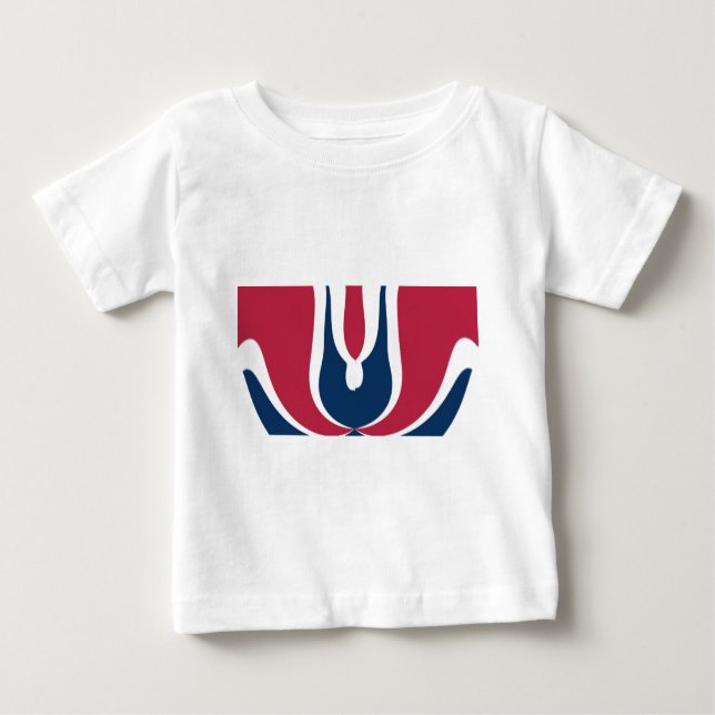 Schöne, rote, weiße, blaue Textur Abstrakt Baby T-shirt (Vorderseite)