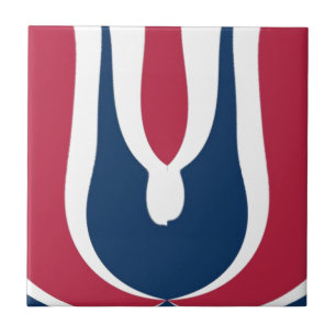 Schöne, rote, weiße, blaue Textur Abstrakt Fliese