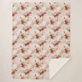 Schöne Rote Weiße Blüte Sherpadecke