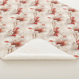 Schöne Rote Weiße Blüte Sherpadecke