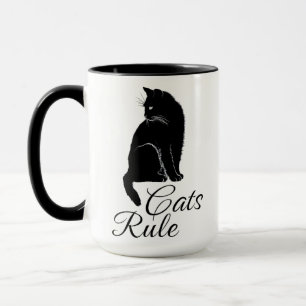 Schöne Rückenkatze - Katzen-Regel Tasse