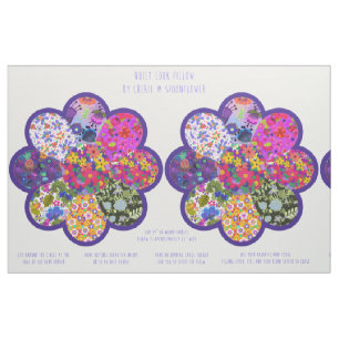 Schöne runde Boho-Blumen-Kissen-Zuschneide- und Nä Stoff