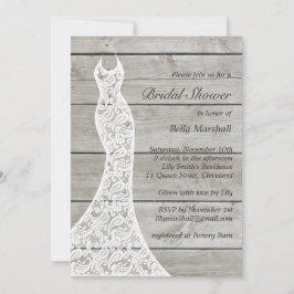 Schöne Rustikale Brautdusche Einladung