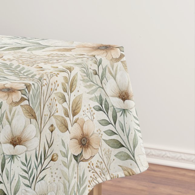 Schöne rustikale Cottagecore Tischdecke (Beispiel)