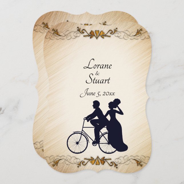 Schöne Rustikale Hochzeit Thema Einladung (Vorne/Hinten)