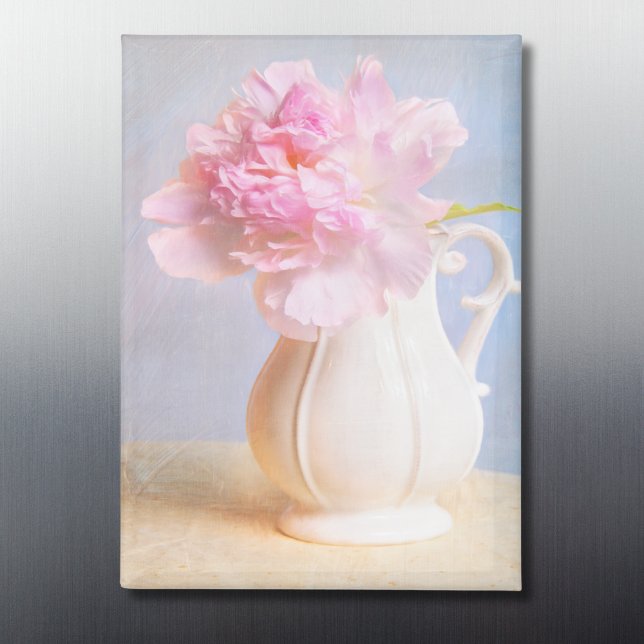 Schöne Rustikale Pink Peony Magnet (Von Creator hochgeladen)