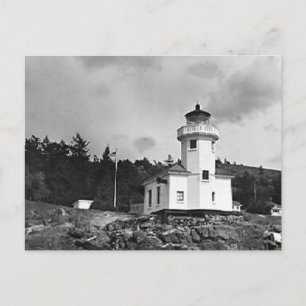 Schöne rustikale Vintage Leuchttürme Foto Postkarte
