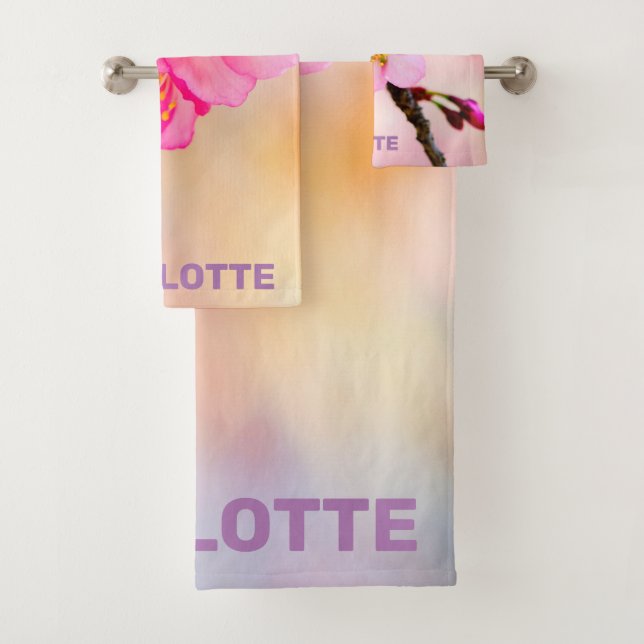 Schöne Sakura Kirschblüten Badhandtuch Set (Insitu)