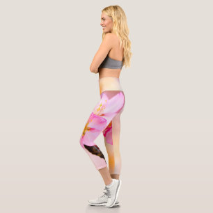 Schöne Sakura Kirschblüten Capri Leggings