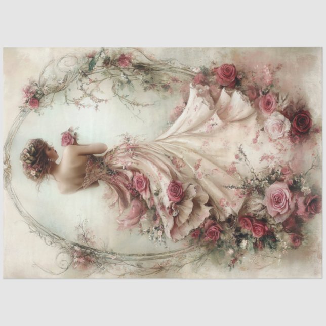 Schöne Sammlung Maiden Seidenpapier (Vorderseite)