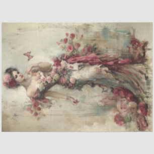 Schöne Sammlung Rose Seidenpapier