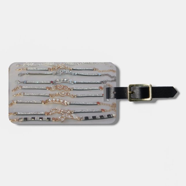 Schöne Sammlung von Diamind Jewels Herzdesign Gepäckanhänger (Vorderseite horizontal)