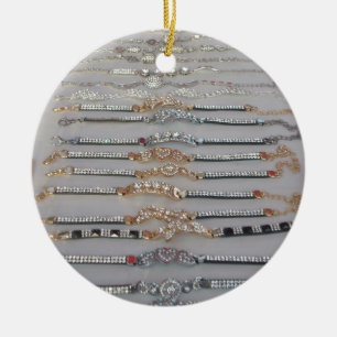 Schöne Sammlung von Diamind Jewels Herzdesign Keramik Ornament