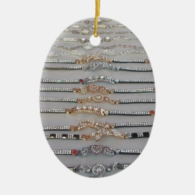 Schöne Sammlung von Diamind Jewels Herzdesign Keramikornament (Vorne)