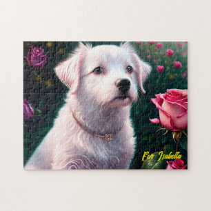 Schöne Sammlung von Hunden und Rose Puzzle