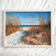 Schöne Sand Dunes Beach Fine Art Print
