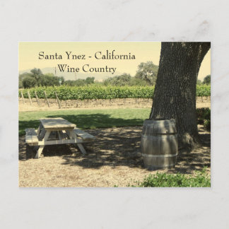 Schöne Santa Ynez/Wine Country Postcard! Postkarte
