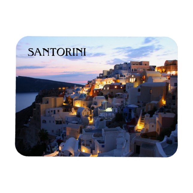 Schöne Santorini Magnet (Horizontal)