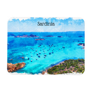 Schöne Sardinien Italien Mittelmeer Landschaft Magnet