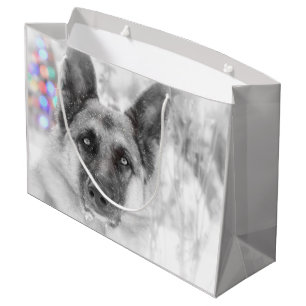 Schöne Schäferhund-Feriengeschenk-Tasche Große Geschenktüte