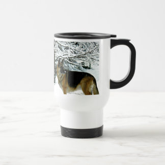 Schöne Schäferhund-Pendler-Kaffee-Tasse Reisebecher