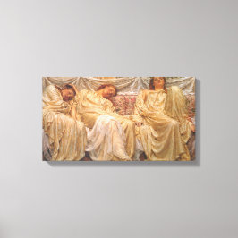 Schöne Schläfchenfrauen (Träume) (Vintage Kunst) Leinwanddruck
