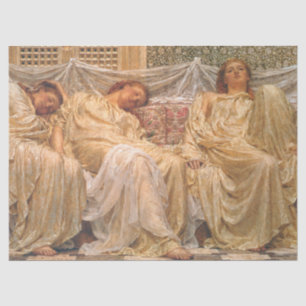 Schöne Schläfchenfrauen (Träume) (Vintage Kunst) Seidenpapier