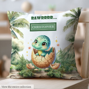 Schöne Schläge bald Baby Dinosaurier Personalisier Kissen