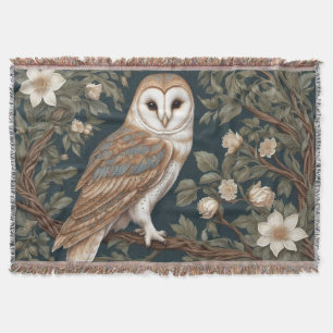 Schöne Schleiereule, inspiriert von William Morris Decke